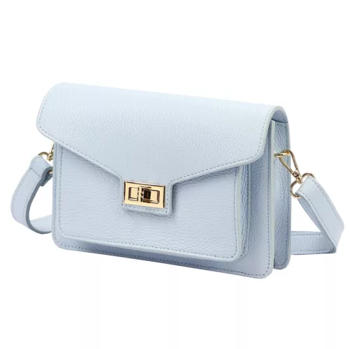 Luka 26-061 babakék női bőr oldaltáska 23 x 16.5 x 9 cm