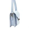 Luka 26-061 babakék női bőr oldaltáska 23 x 16.5 x 9 cm