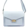 Luka 26-061 babakék női bőr oldaltáska 23 x 16.5 x 9 cm
