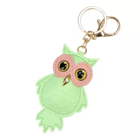 Florence BRE-9 OWL zöld női bőr kulcstartó 9 x 6 x 2 cm