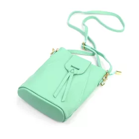   Luka 26-101 türkizzöld női bőr telefontartó, oldaltáska 16 x 21 x 6.5 cm