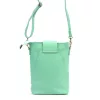 Luka 26-101 türkizzöld női bőr telefontartó, oldaltáska 16 x 21 x 6.5 cm
