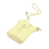 Luka 26-101 halvány sárga női bőr telefontartó, oldaltáska 16 x 21 x 6.5 cm