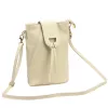 Luka 26-101 bézs női bőr telefontartó, oldaltáska 16 x 21 x 6.5 cm