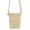 Luka 26-101 bézs női bőr telefontartó, oldaltáska 16 x 21 x 6.5 cm