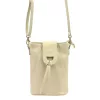 Luka 26-101 bézs női bőr telefontartó, oldaltáska 16 x 21 x 6.5 cm