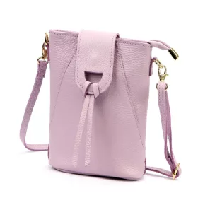   Luka 26-101 levendula lila női bőr telefontartó, oldaltáska 16 x 21 x 6.5 cm