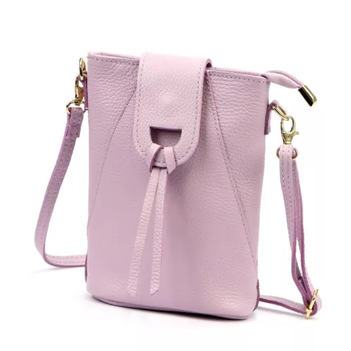 Luka 26-101 levendula lila női bőr telefontartó, oldaltáska 16 x 21 x 6.5 cm