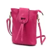 Luka 26-101 magenta női bőr telefontartó, oldaltáska 16 x 21 x 6.5 cm
