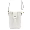 Luka 26-101 fehér női bőr telefontartó, oldaltáska 16 x 21 x 6.5 cm