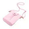 Luka 26-101 rózsaszín női bőr telefontartó, oldaltáska 16 x 21 x 6.5 cm