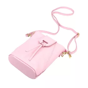   Luka 26-101 rózsaszín női bőr telefontartó, oldaltáska 16 x 21 x 6.5 cm