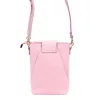 Luka 26-101 rózsaszín női bőr telefontartó, oldaltáska 16 x 21 x 6.5 cm