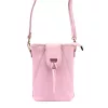 Luka 26-101 rózsaszín női bőr telefontartó, oldaltáska 16 x 21 x 6.5 cm
