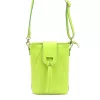 Luka 26-101 lime zöld női bőr telefontartó, oldaltáska 16 x 21 x 6.5 cm