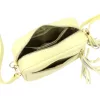 Luka 20-030 halvány sárga női bőr oldaltáska 21 x 15 x 8 cm