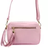 Luka 20-030 rózsaszín női bőr oldaltáska 21 x 15 x 8 cm