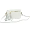 Luka 20-030 fehér női bőr oldaltáska 21 x 15 x 8 cm