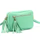 Luka 20-030 türkizzöld női bőr oldaltáska 21 x 15 x 8 cm
