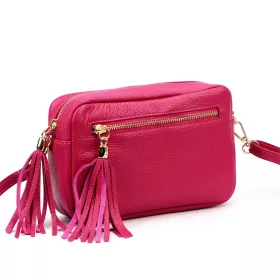 Luka 20-030 magenta női bőr oldaltáska 21 x 15 x 8 cm