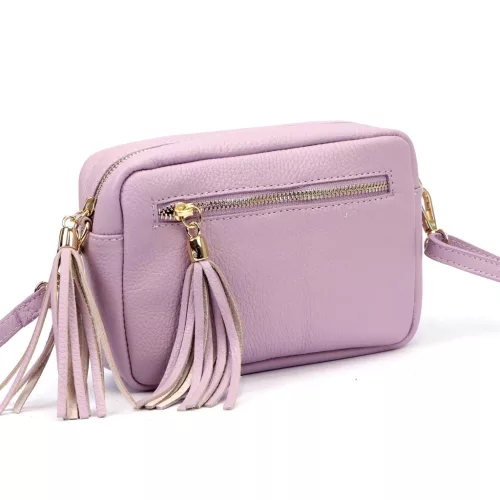 Luka 20-030  levendula lila női bőr oldaltáska 21 x 15 x 8 cm