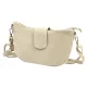 Luka 26-102 bézs velúr bőr női oldaltáska 26 x 16 x 7 cm