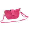 Luka 26-102 rózsaszín velúr bőr női oldaltáska 26 x 16 x 7 cm