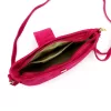Luka 26-102 magenta velúr bőr női oldaltáska 26 x 16 x 7 cm