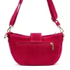 Luka 26-102 magenta velúr bőr női oldaltáska 26 x 16 x 7 cm