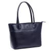 Florence 12 sötétkék női bőr válltáska, shopper 40 x 27 x 16 cm