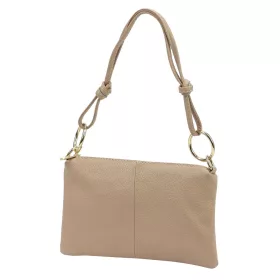   Luka 24-097 taupe női bőr válltáska, oldalpánttal 25 x 16 x 3 cm