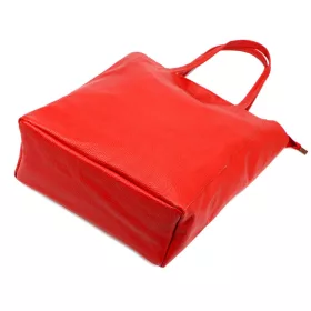   Luka 26-084 D piros női bőr válltáska, shopper 40 x 37 x 13 cm