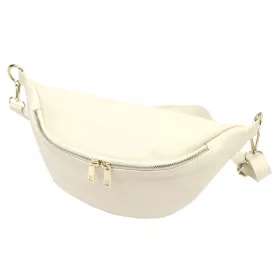   Luka 26-111 bézs női bőr oldaltáska, crossbody 33 x 18 x 12 cm