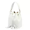 Luka 26-114 fehér női bőr kézitáska 19 x 23 x 13 cm