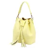 Luka 26-114 halvány sárga női bőr kézitáska 19 x 23 x 13 cm