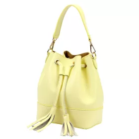   Luka 26-114 halvány sárga női bőr kézitáska 19 x 23 x 13 cm