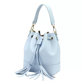 Luka 26-114 babakék női bőr kézitáska 19 x 23 x 13 cm