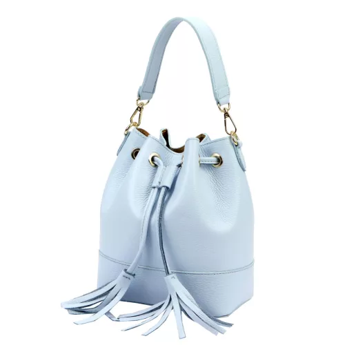 Luka 26-114 babakék női bőr kézitáska 19 x 23 x 13 cm