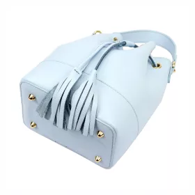 Luka 26-114 babakék női bőr kézitáska 19 x 23 x 13 cm