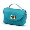 Luka 26-106 türkizkék női bőr kisméretű kézitáska, crossbody 19 x 13 x 9 cm
