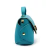Luka 26-106 türkizkék női bőr kisméretű kézitáska, crossbody 19 x 13 x 9 cm