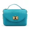 Luka 26-106 türkizkék női bőr kisméretű kézitáska, crossbody 19 x 13 x 9 cm