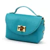 Luka 26-106 türkizkék női bőr kisméretű kézitáska, crossbody 19 x 13 x 9 cm