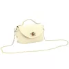 Luka 26-106 krém női bőr kisméretű kézitáska, crossbody 19 x 13 x 9 cm