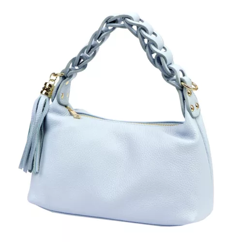 Luka 26-032 babakék női bőr válltáska 27 x 17 x 12 cm