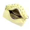 Luka 26-032 halvány sárga női bőr válltáska 27 x 17 x 12 cm
