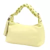 Luka 26-032 halvány sárga női bőr válltáska 27 x 17 x 12 cm