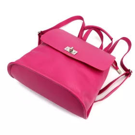   Luka 24-075 DOLLARO magenta női marhabőr hátizsák 31 x 29 x 12 cm