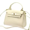 Luka 19-17 MN DOLLARO krém női bőr kézitáska 23 x 19 x 12.5 cm