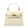 Luka 19-17 MN DOLLARO krém női bőr kézitáska 23 x 19 x 12.5 cm
